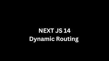 Dynamic routing in Next Js