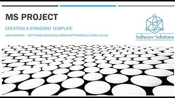 Microsoft Project Create a Standard Calendar Template - Video 5