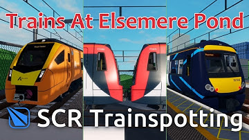 Trains At Elsemere Pond - SCR Trainspotting 2025