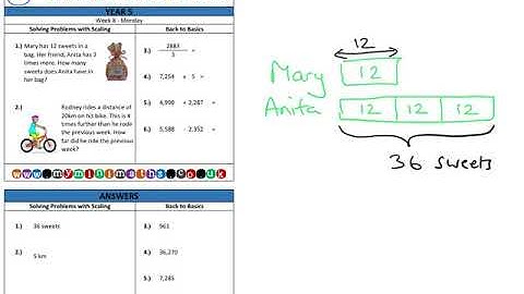 YEAR 5 Mini-maths Video Tutorial - Week 8 - Monday