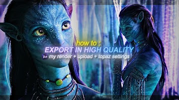 best render settings for high quality on tiktok + topaz settings ; after effects