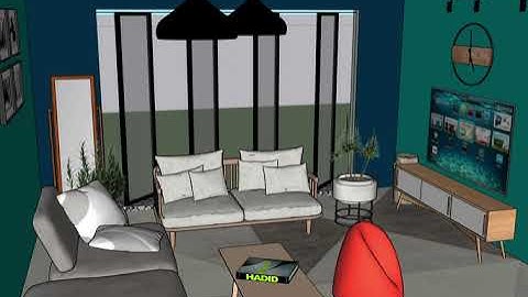 Sketchup modeling scenes upload- patio/pool/bedroom