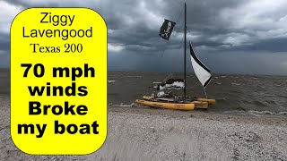A massive storm takes out my Windrider 17. Texas 200, 2021 day 1