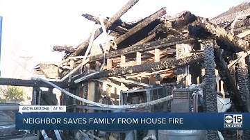Valley family saved from fire by neighbor