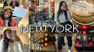 Vlog: BACK IN NYC + NEW JOB FOR 2024? + GOOD EATS + 2023 RECAP!