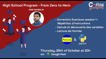 Algorithms and Python | France IOI: Calculs, variables, lecture de l