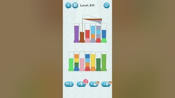 water sort puzzle game level 836 Numpuz android ios games