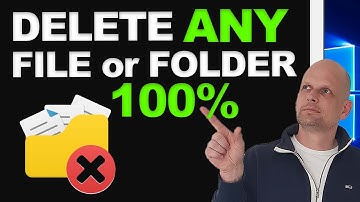 HOW TO DELETE FILES THAT CANNOT BE DELETED