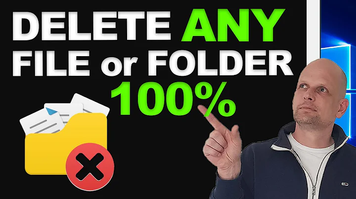 HOW TO DELETE FILES THAT CANNOT BE DELETED