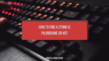 Palindrome String | javascript | Hindi