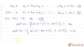 If `S_n` the sum of first n terms of an AP is given by `2n^2+n`, then find its nth term.