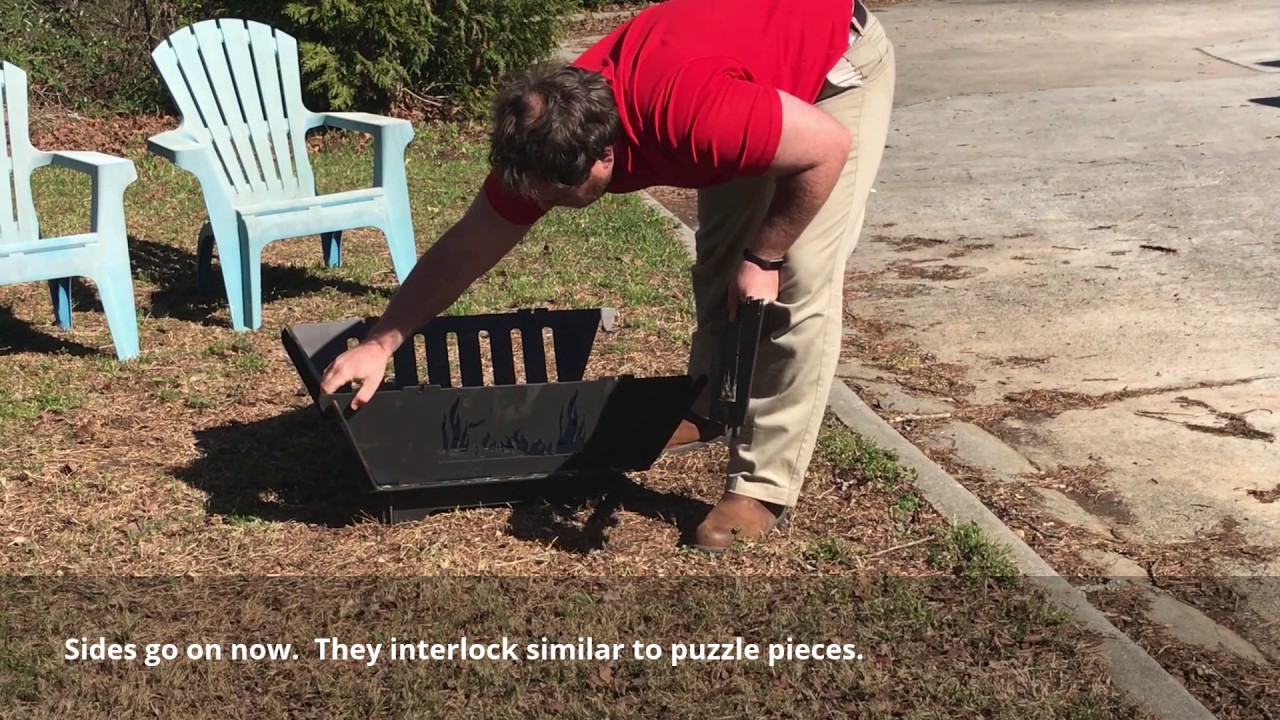Fire pit assembly - YouTube