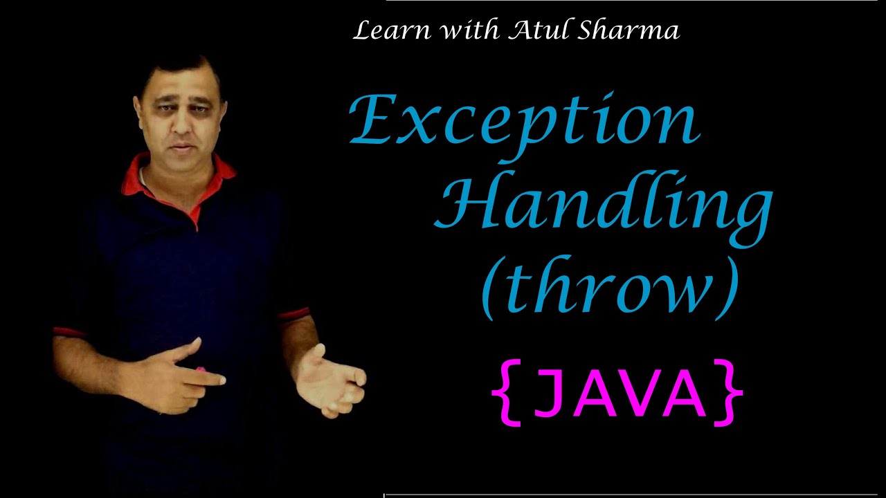 throw in exception handling YouTube