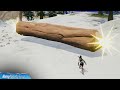 Push Giant Boulders or Timber Pine Logs - Fortnite (Dragon Ball Quests)