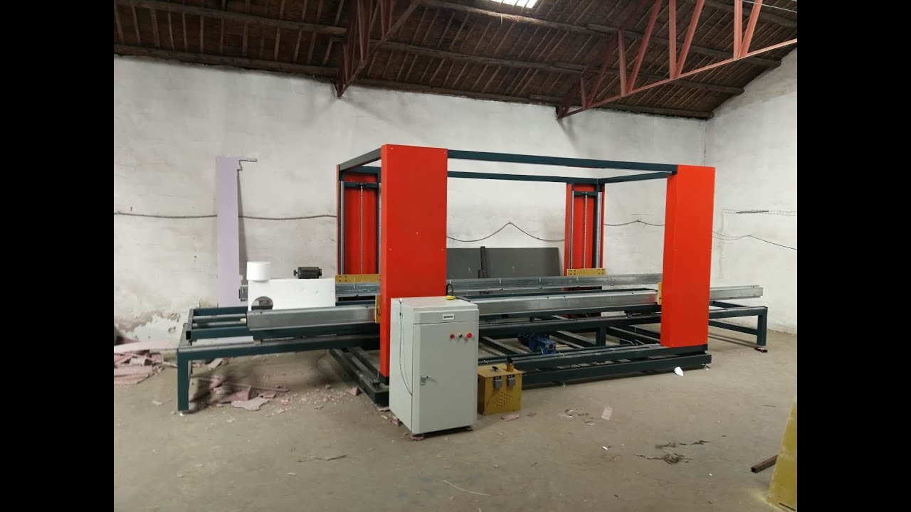 hot wire vibrating CNC foam cutting machine from China - YouTube