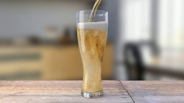 beer simulation & render test