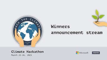 Climate Hackathon - Winner announcement