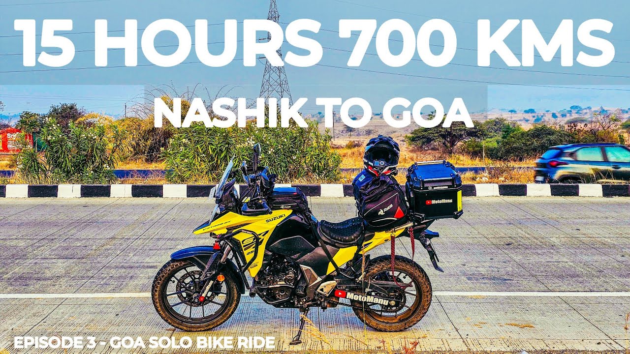 Nashik to Goa 15 Hours 700 KM Too Tough for Riding | Suzuki V-Strom SX 250 | Solo Bike Ride