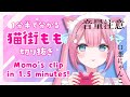 【音量注意】1分半で分かる猫街もも【EN/JPVtuber】