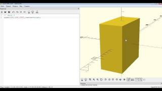 OpenScad (урок №2 (cube(куб))