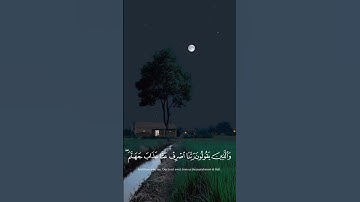 وعباد الرحمن الذين يمشون على الارض هونا - القارئ ادريس ابكر 💜