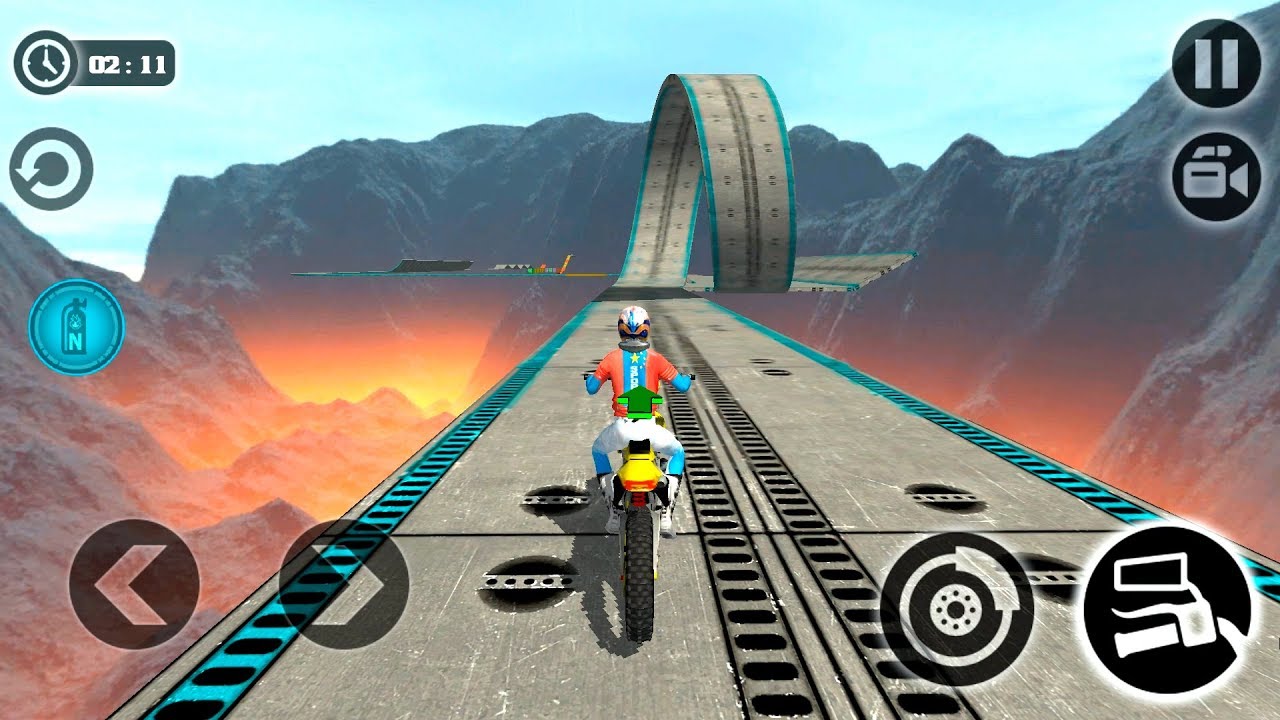 Impossible Motor Bike Tracks - Gameplay Android game - impossible games