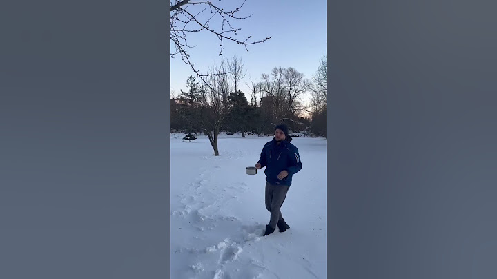 Sensação térmica de -30°. Será que congela água fervendo? #canada #snow #winter #inverno #frio
