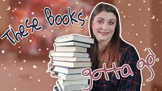 UNHAUL- GETTING READY TO MOVE//learning my reading taste has helped me say good bye to these books