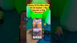 iOS 26 Review on iPhone 15 Pro Max – Worth the Hype? / iPhone 15 Pro Max Just Got BETTER with iOS! 😱
