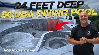 Engineering Marvel - 24 Foot Deep Pool inside of a home