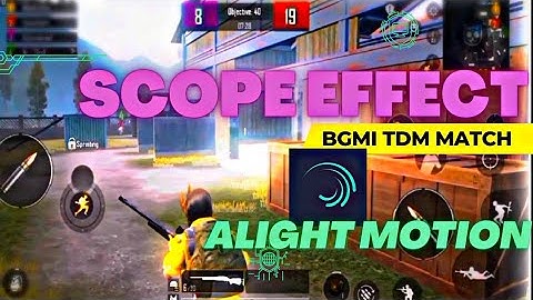 Zoom Scope Effect | slow motion Kill | Alight Motion 🔥