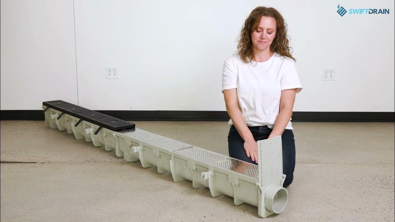Swiftdrain 6" Trench Drain System Assembly YouTube