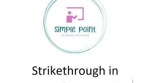 How to Strikethrough (cross out) in Word 2016