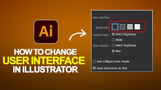 How to Change User interface Color in illustrator 2025 | Illustrator Beginner Tutorial