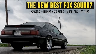 Custom Foxbody Mustang Exhaust! Catted H + Double X Pipe!!!