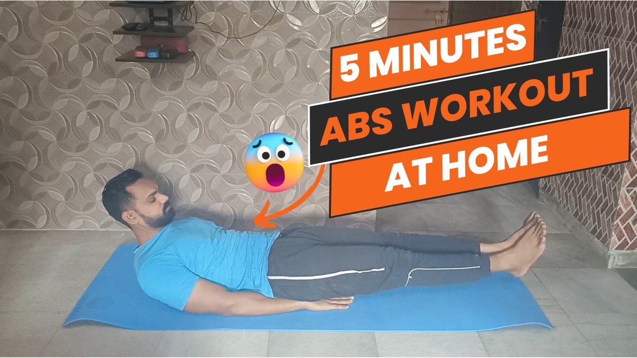 5 Min 6 Pack Abs Blast | Home Workout | No Equipment | Rajat Pandya ...