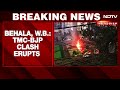 Trinamool, BJP Supporters Clash near Kolkata, Makeshift Stage Set On Fire
