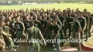 YEL YEL TNI AD ABANG IJIN PERGI PENDIDIKAN