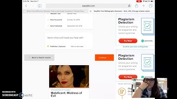 How to Use EasyBib.com to Make a MLA Citation