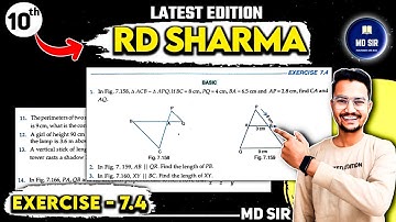 RD Sharma Class 10 Chapter 7 | Triangles | Exercise 7.4 Solutions
