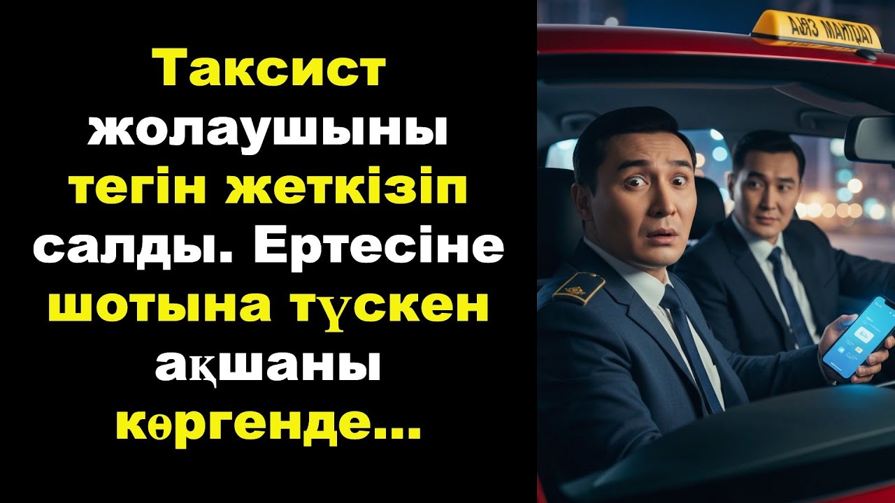 Таксист жолаушыны тегін жеткізіп салды. Ертесіне шотына түскен ақшаны көргенде