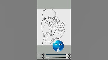 "I drew this anime-style line art in Ibis Paint X No color, no shading — just pure hand-drawn vibe