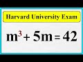 Harvard University Entrance Exam Test Question | How To Find The Value of m ? @theganisclassroom