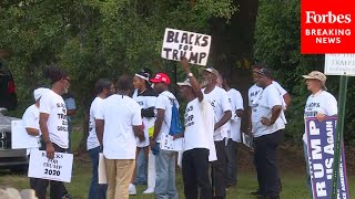 Supporters Of Former President Trump Demonstrate Outside The Fulton County Jail In Georgia