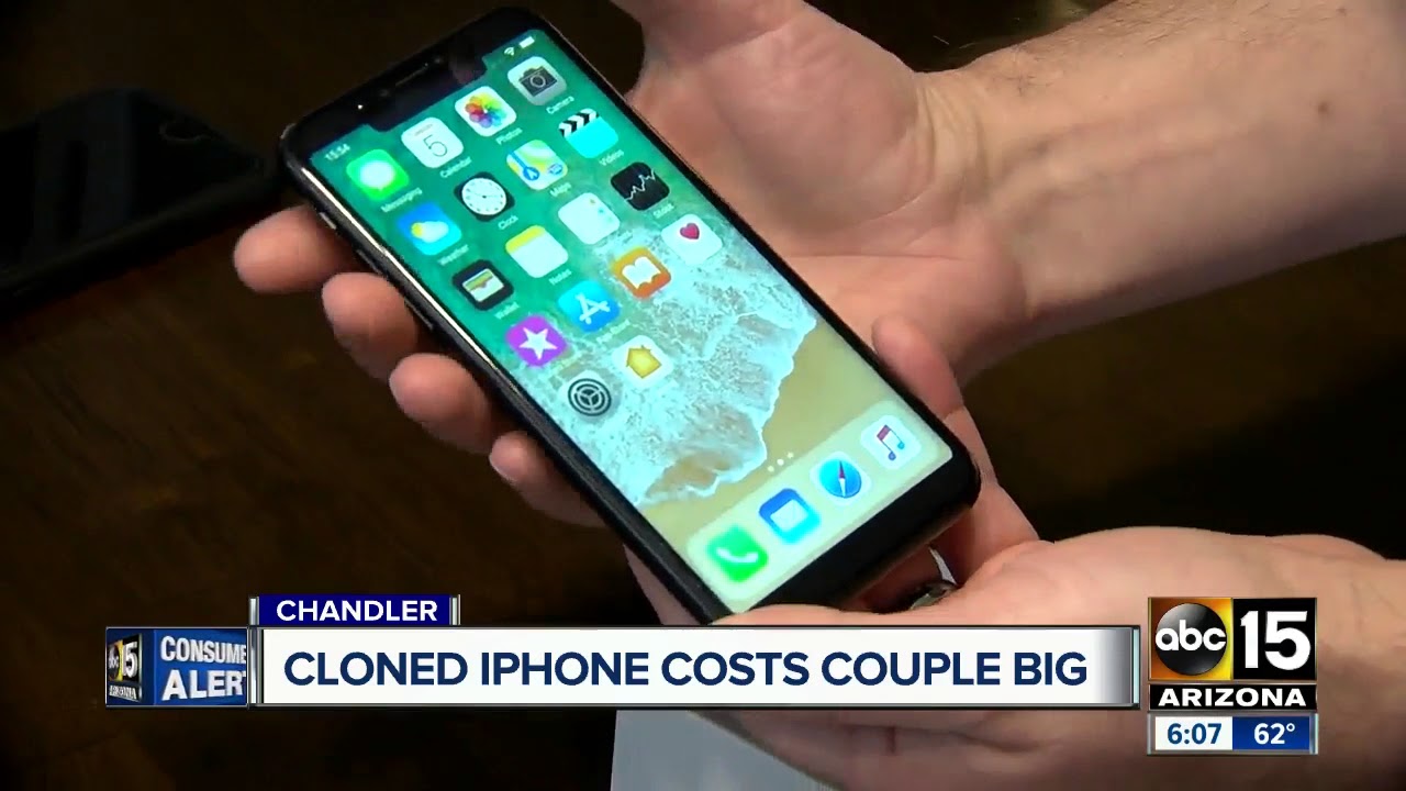 Житель Аризоны решил сэкономить на покупке iPhone X и получил Android-подделку. Фото.