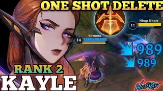 KAYLE JUNGLE PICK STILL WORTH IT!? ONE SHOT DELETE ABUSE - TOP 2 GLOBAL KAYLE BY Kirruma - WILD RIFT