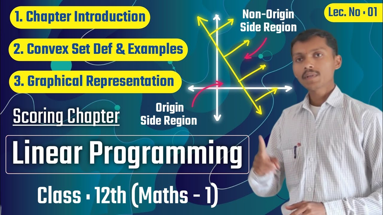 Linear programming introduction | Convex Set Concept | Graphical ...