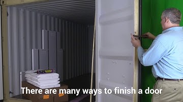 Best way to insulate shipping container swing doors.