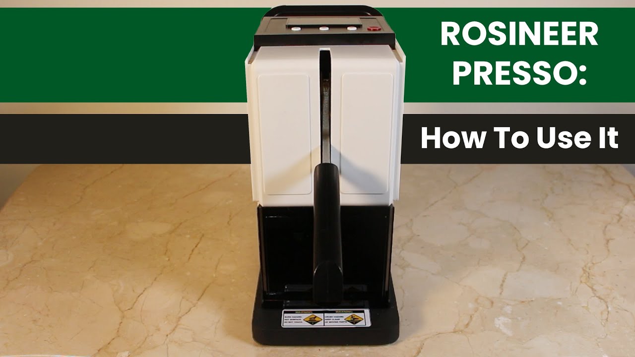 1200+lbs Ivory Dual-Heat Plates Rosineer PRESSO Personal Rosin Press 