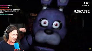 KreekCraft's mom plays Five Nights at Freddy's...